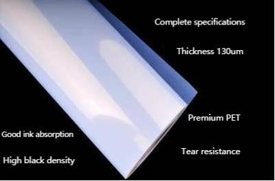De positieve Textielserigrafie filmt 130 Microns Melkachtige Waterdichte Inkjet-Film
