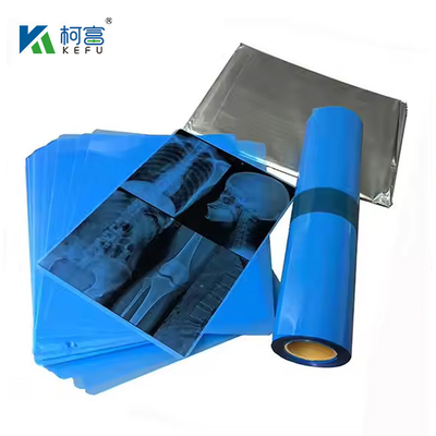 Medische röntgenfilm droog blauw inkjetfilm 210micron CT DR film A4 8x10 vel of rol voor medische inkjetdrukmedia